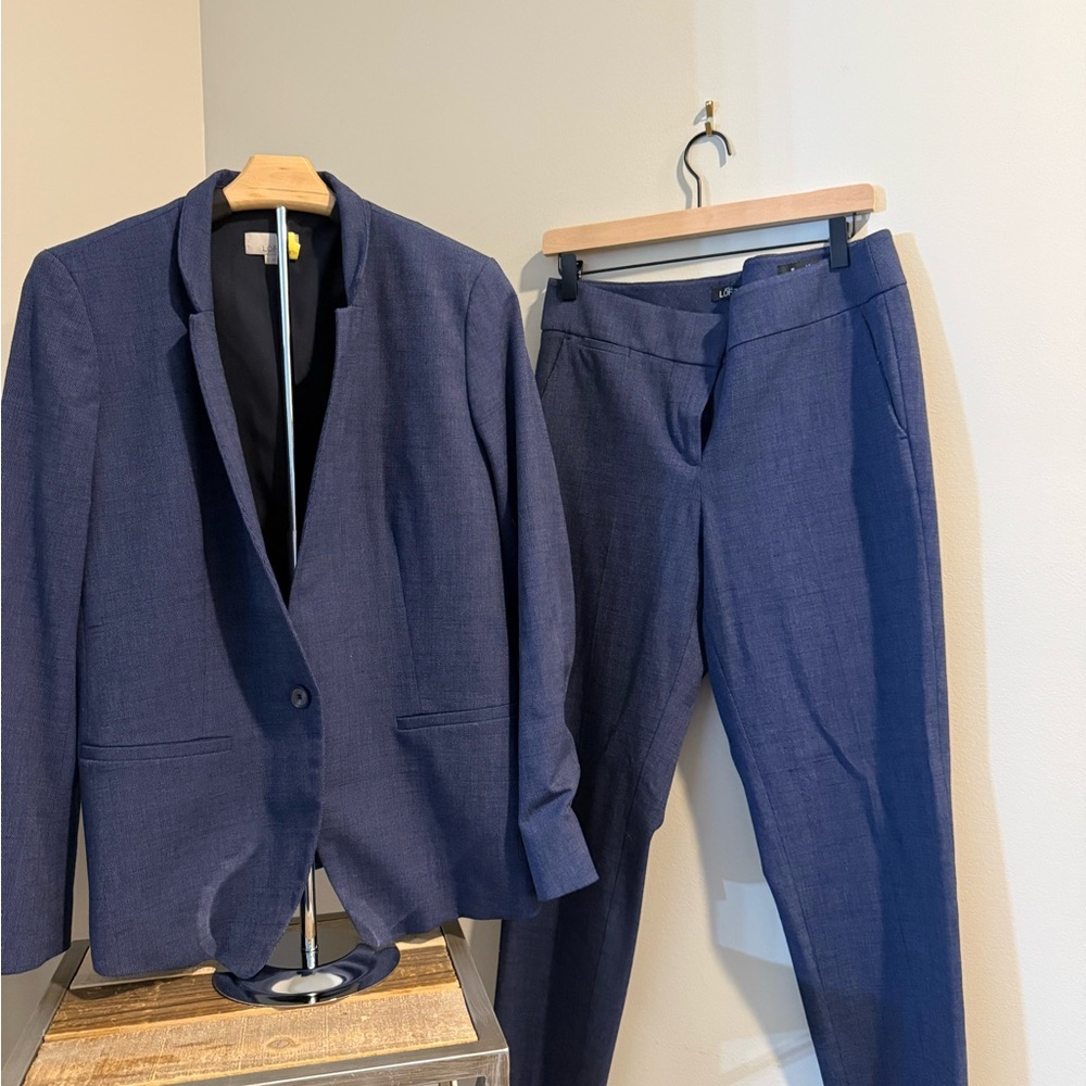 LOFT Women's Navy Suit Set